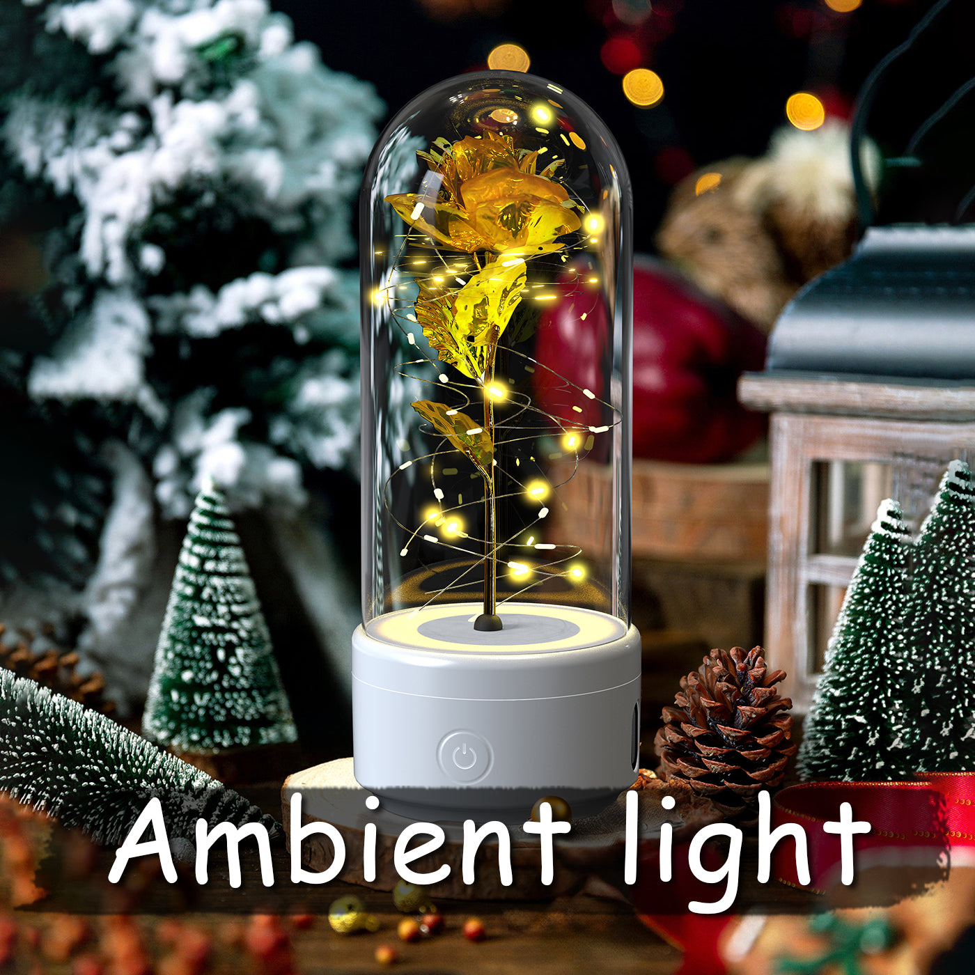 Eternal Rose in a Glass Dome